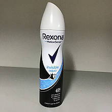 Антиперспірант аерозоль жіночий Rexona invisible AQVA Невидима Прозорий Кристал 150 млрексо