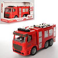Пожежна машина 98-618A, 30 см, звук, світло, рухомі деталі, на бат-ку