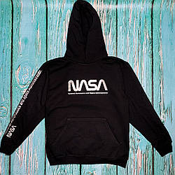 Толстовка чорна NASA Space • худі насса XS