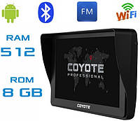 COYOTE 812 TORR 512mb 8gb + AV Андроїд GPS Навігатор з Wifi Ips Мультитач екран 7 дюймів з картами Android 6