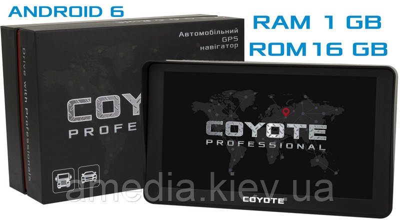 GPS-навігатор COYOTE 820 TORR PRO 1gb 16gb + AV Андроїд GPS Навігатор з Wifi Ips Мультитач 7 дюймів із мапами