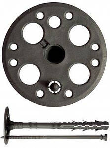 Дюбель для кріплення теплоізоляції 10 х 200, пластиковий цвях, Стандарт ціна за 50 шт.