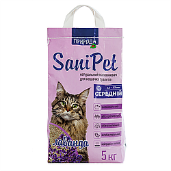 Sani Pet (ТМ Природа) Бентонітовий наповнювач середній з ароматом лаванди