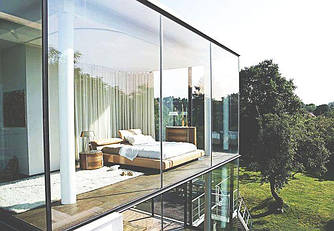 Скляні безрамні протипожежні перегородки з класом вогнестійкості EI30/EI60