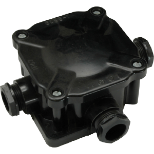 Коробка розподільна з клемником IP66 124x124x50 SEZ 6455-11 (накладна, гвинти, 4 сальника)