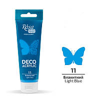 Акрил для декору блакитний матовий 75 мл Rosa Talent, 322211