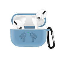 Чехол / Case для наушников Apple AirPods Pro Alitek Logo Sky blue + карабин