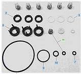 Набір для помпи HD 5/11 C - HD 5/12 - HD 5/13 - HD 5/15 C - К 7 Karcher 2.885-377.0, фото 2