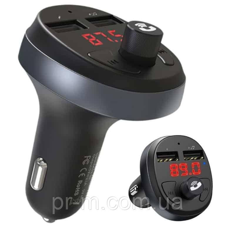 АЗУ+FM трансмітер Hoco E41, 2.4 A/USB 2