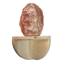 Світильник для бані та сауни з гімалайської солі "Скала" кутовий