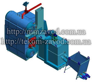Котли серії ДЕ на альтернативних видах палива (тирса, лушпиння, пелети)