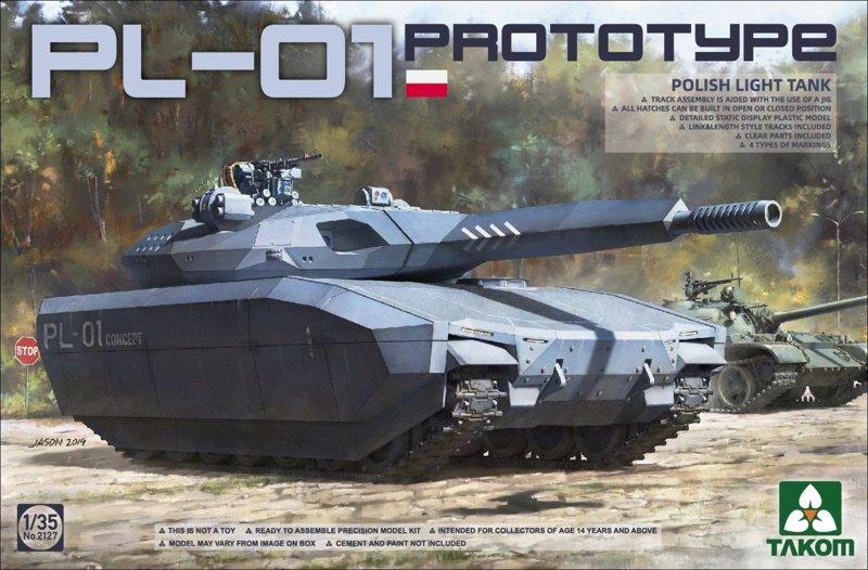 PL-01 прототип польського танка. Збірна модель в масштабі 1/35. TAKOM 2127