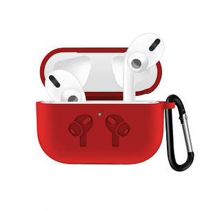 Чохол для навушників Apple AirPods Pro Alitek Logo Червоний + карабін, фото 1