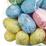Яйця 5см, 15шт (срібне напилення), фото 2