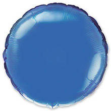 Фольгована кулька коло синій 9" Flexmetal