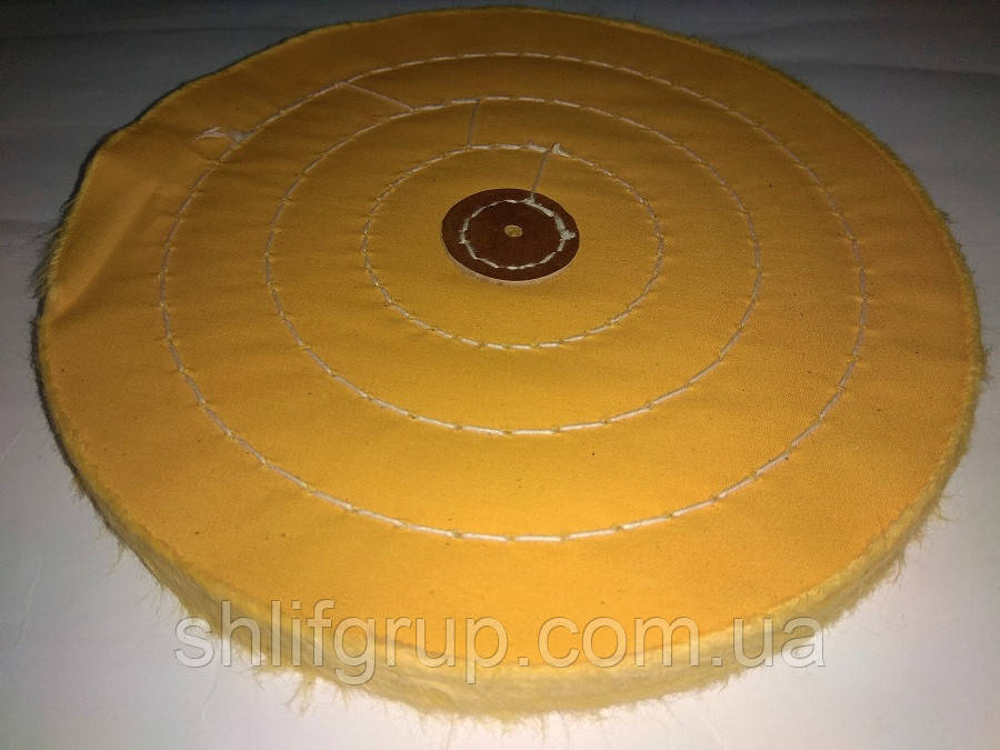 Жовтий мусліновий круг 400 мм полірування, фото 1