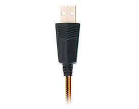 Навушники гарнітура накладні REAL-EL GDX-7700 Black/Orange, фото 3