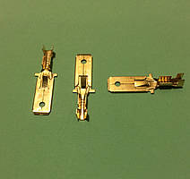 Клема ножова 6,3 мм тато, з фіксатором (защипом), ціна за 1 шт.