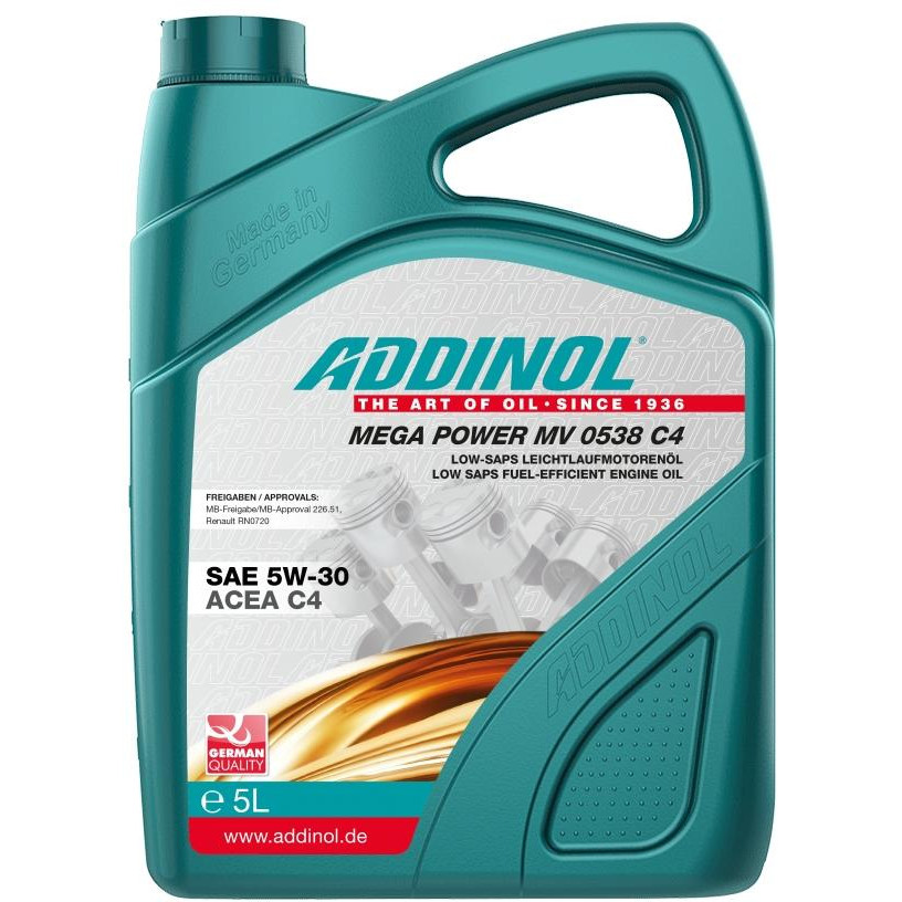 Масло ADDINOL Mega Power MV 0538 C4 5w30 5л