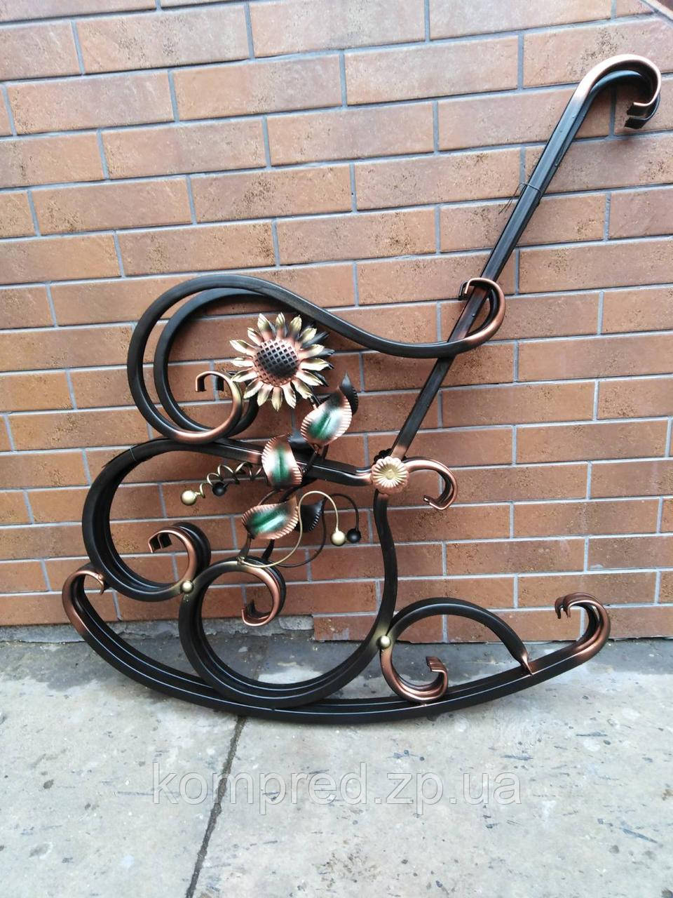 Комплект кованих боковин для крісла-гойдалки Соняшник, фото 1