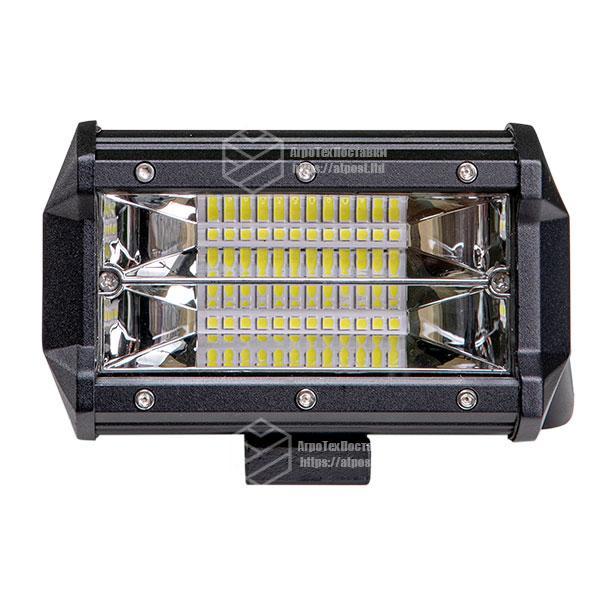 Фара LED прямоугольная 72W, 24 ламп, 10/30V 6000K длина: 133 мм, толщина: 65 мм