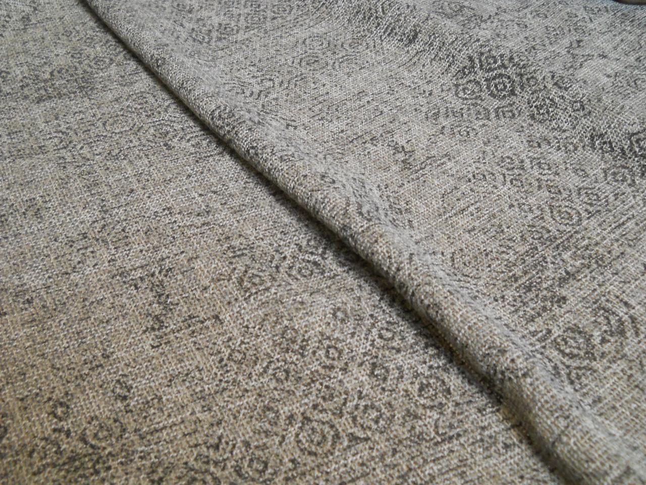 Гардинна тканина Vuvuzela мішковина з малюнком під старовину, фото 1