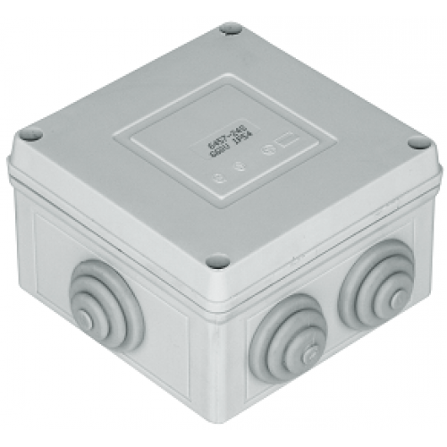 Коробка розподільна IP54 111x66x111 SEZ 6457-24 (накладна, 6 сальника Pg 21)