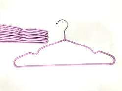 Вішалка з покриттям 10 шт бузкова