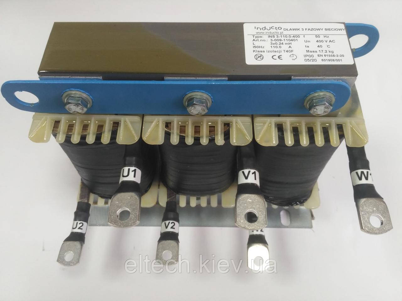 INS 3-110-400; 110А, трифазний мережевий дросель 4%