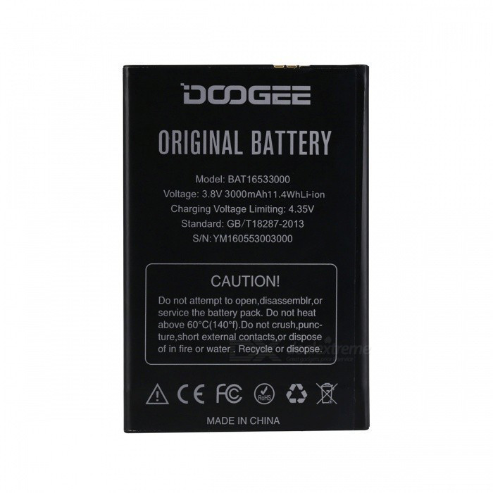 Акумулятор АКБ для Doogee X9 | X9 Pro (BAT 16533000) (3.8 V 3000mAh) Оригінал Китай