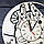 Настінний годинник з натурального дерева «Тисячолітній Сокіл», фото 3