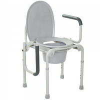 Стальной стул-туалет с откидными подлокотниками для инвалидов OSD-2108D
