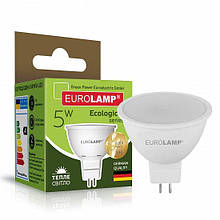 LED Лампа EUROLAMP EKO SMD 5W MR16 GU5.3 3000K