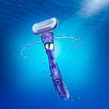 Подарунковий набір для жінок Gillette Venus Swirl з косметичкою (3 касети) 01246, фото 7
