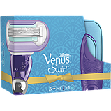 Подарунковий набір для жінок Gillette Venus Swirl з косметичкою (3 касети) 01246, фото 6
