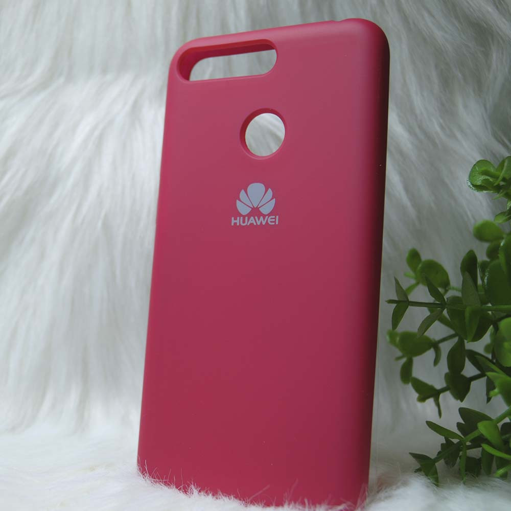 Силіконовий чохол Original Silicone case Huawei Y6 Prime 2018 Bordo (бордовий)