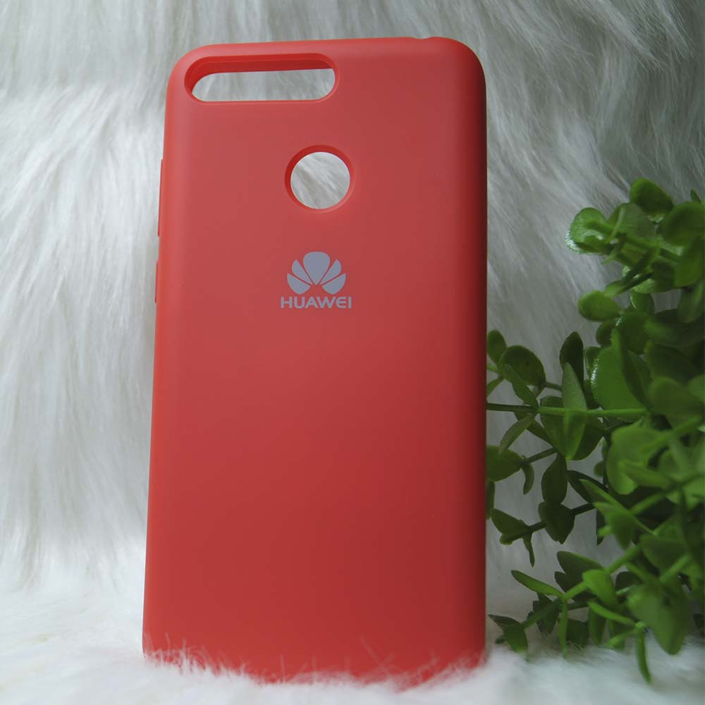Силіконовий чохол Original Silicone case Huawei Y6 Prime 2018 Red (червоний)