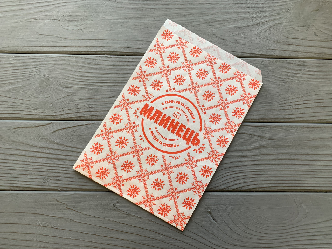 Упаковка бумажная для блинов с печатью 150Ф: продажа, цена в Ирпене