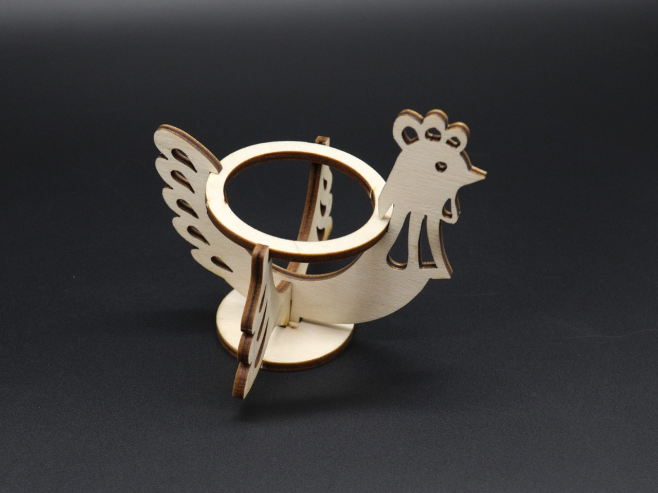 Дерев'яні заготовки з фанери. Підставка під великоднє яйце. 9.5х10 см, фото 1