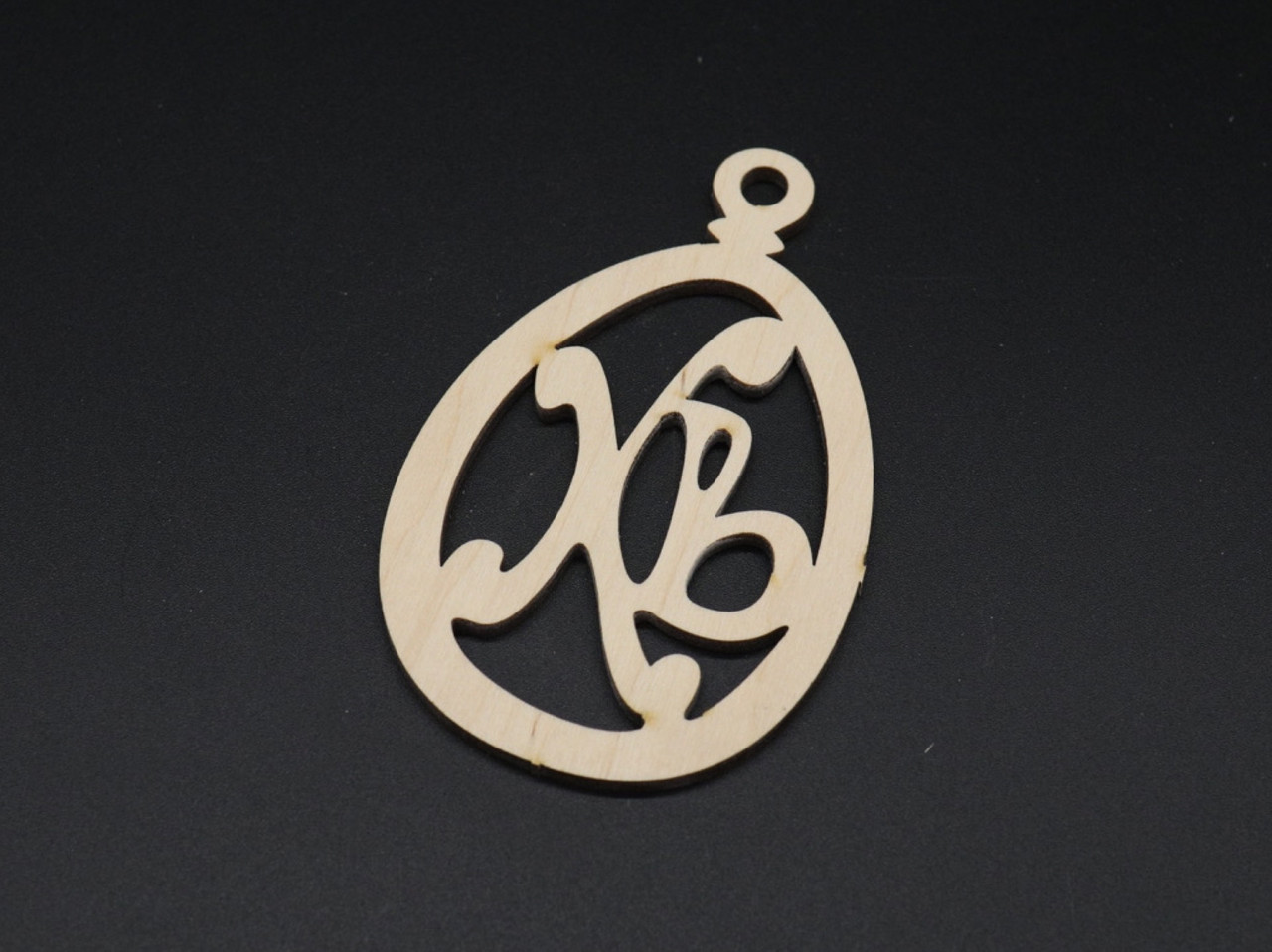 Дерев'яні заготовки з фанери. Підвіска "Великоднє яйце". 9.5х6 см, фото 1