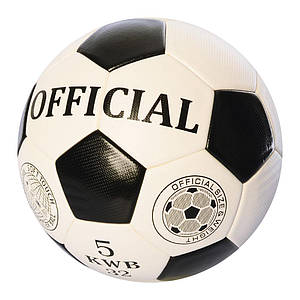 М'яч футбольний EN-3217 розмір 5 TPU 400-420 г чорно-білий