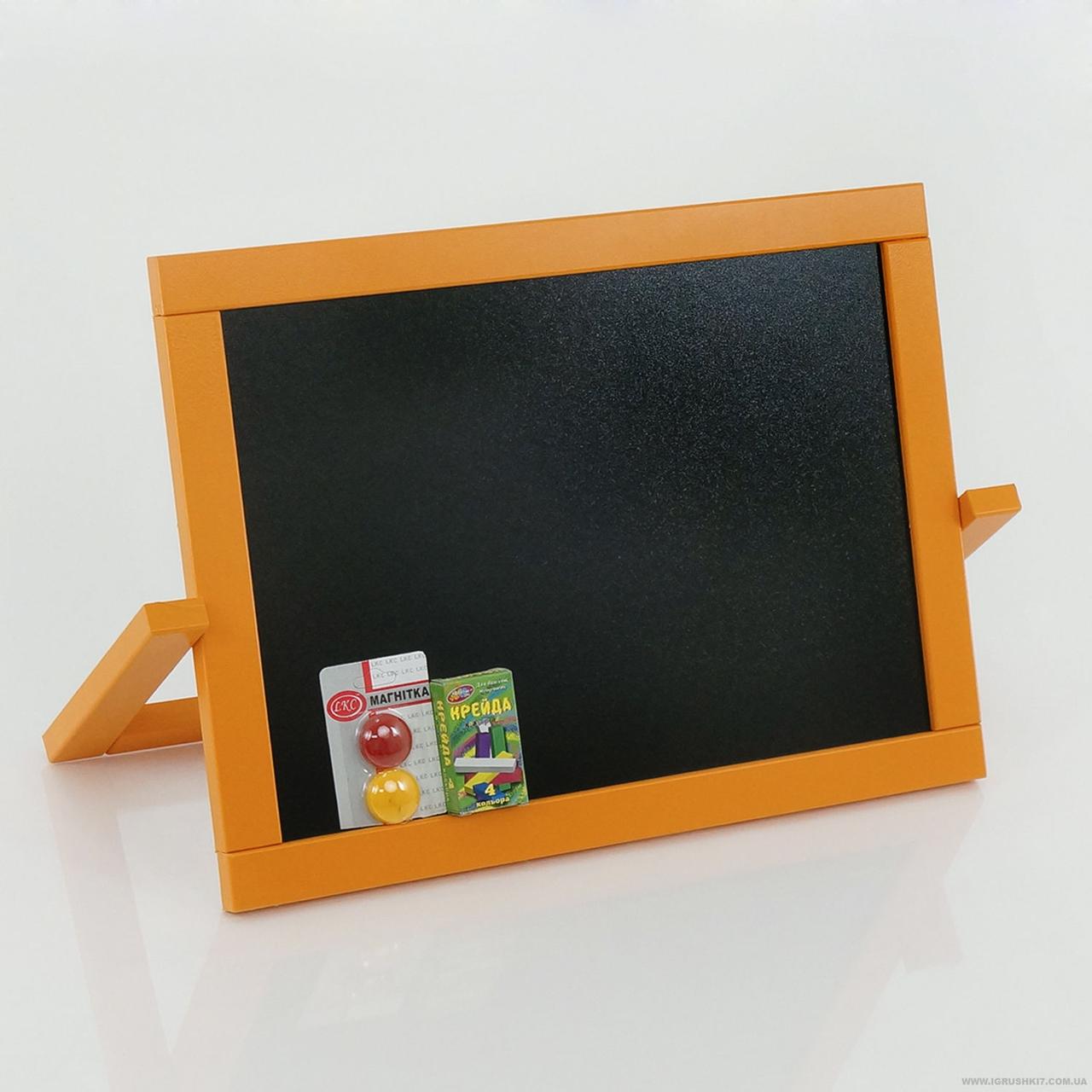 Мольберт настільний кольоровий Мася з крейдою