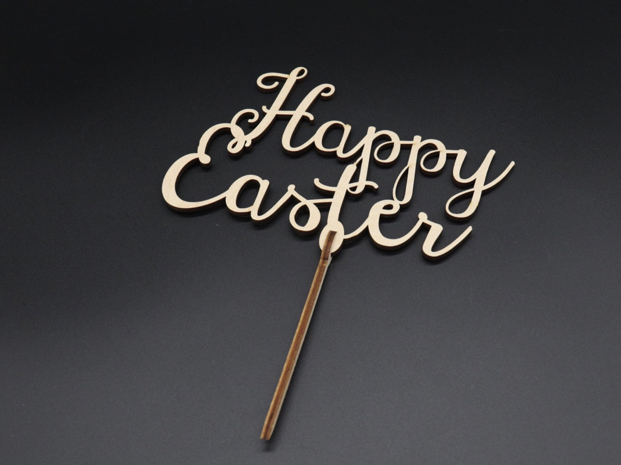 Дерев'яні заготовки з фанери. Топер. Happy Easter. 16х19 см, фото 1