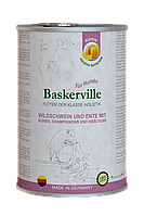 Baskerville Holistic консервированный корм для собак утка и кабан с тыквой и зеленью, 400гр