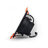 LED Світильник стельовий Чорний подвійний 5Wx2 кут повороту 45° 4100 К, фото 4