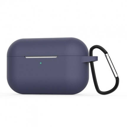 Захисний чохол кейс для Apple AirPods Pro Alitek Dark Blue + карабін, фото 1