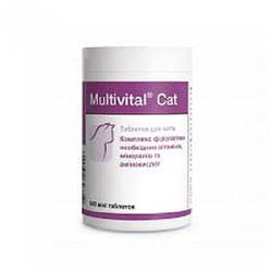 Долфос Мультивітал Кет (Multivital Cat) вітамінно-мінеральний комплекс для котів, 500 таб.