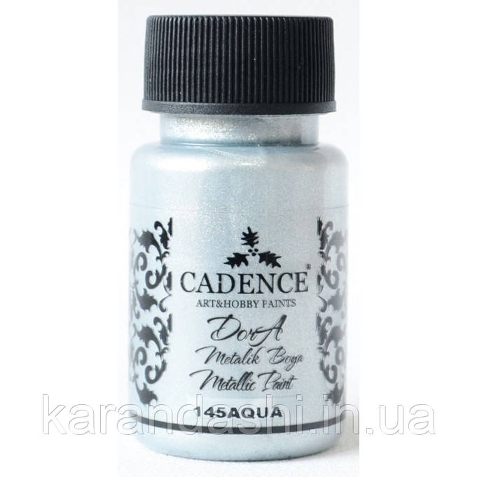 Фарба акрилова Dora Metallic Paint, 50 мл, Аква, Cadence, CA019423_145