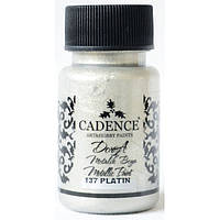 Фарба акрилова Dora Metallic Paint, 50 мл, Платина, Cadence, CA019423_137