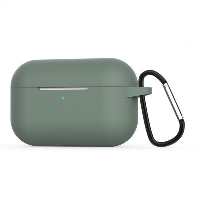 Чохол для навушників Apple AirPods Pro Alitek Dark Green з карабіном (2 в 1)
